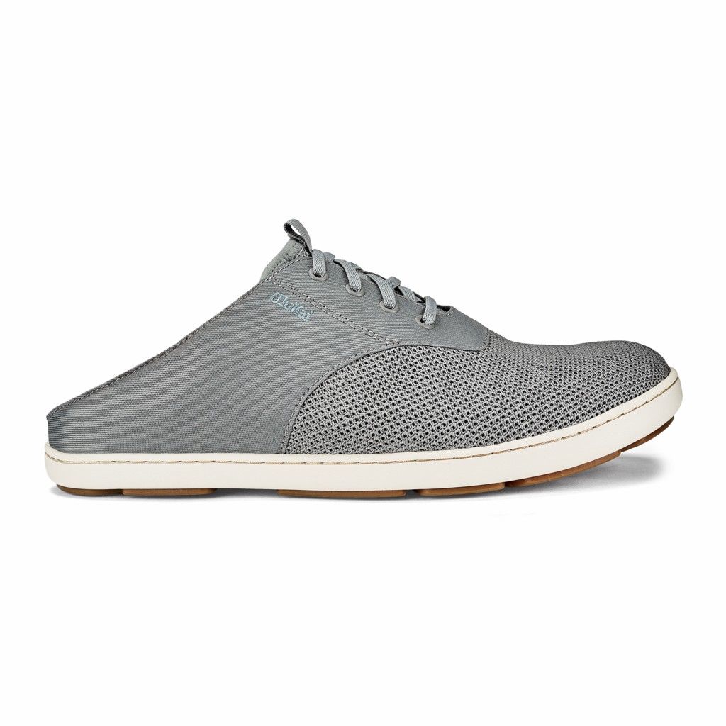 Olukai Men's Nohea Moku Slip On Shoe - Sharkskin US017-954